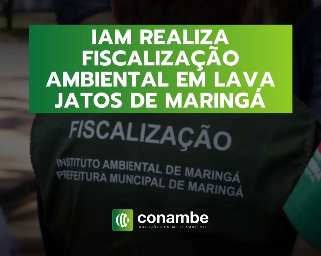 IAM realiza fiscalização ambiental em lava jatos de maringá