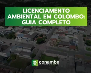 Guia completo de licenciamento ambiental em Colombo, mostrando uma vista aérea de uma região residencial com diversas casas, para ajudar na conformidade ambiental.